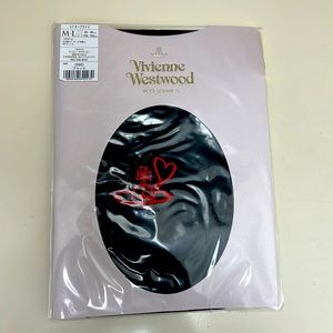 Vivienne Westwood stocking - Orb and heart line